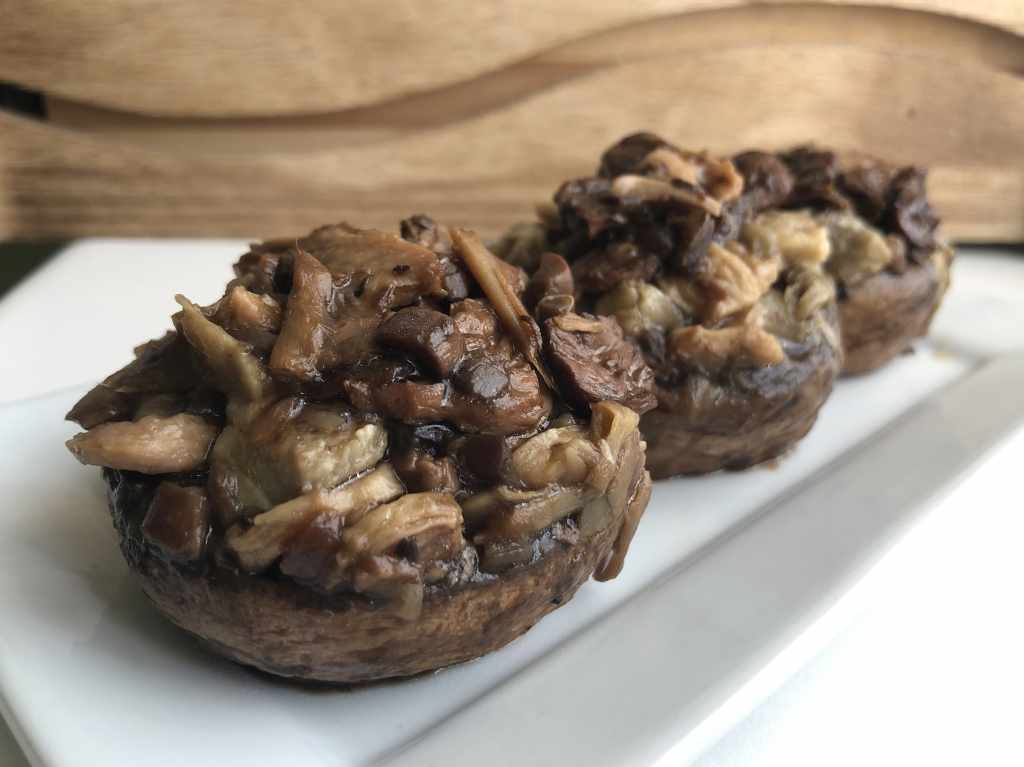 Champiñones rellenos de sojalitas 