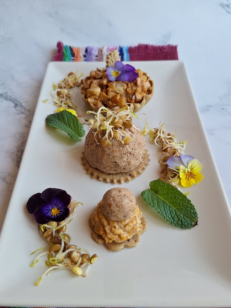 Vegana, sin gluten, frutos secos